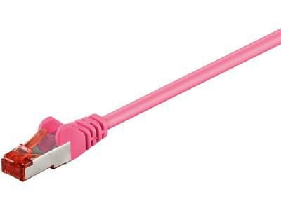 ⁨MicroConnect S/FTP CAT6 0.5m Pink LSZH⁩ w sklepie Wasserman.eu