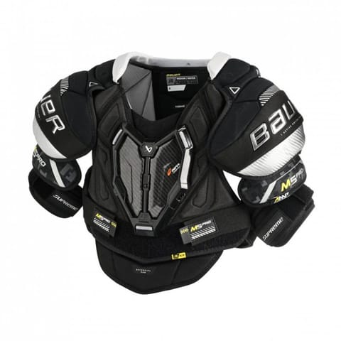 ⁨Naramienniki hokejowe Bauer Supreme M5 Pro Jr (kolor Czarny, rozmiar M)⁩ w sklepie Wasserman.eu