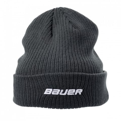⁨Czapka zimowa Bauer Team Ribbed Touque SR (kolor Szary/Srebrny)⁩ w sklepie Wasserman.eu