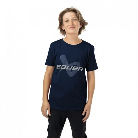 ⁨Koszulka Bauer Core Lockup Jr (kolor Czarny, rozmiar S)⁩ w sklepie Wasserman.eu