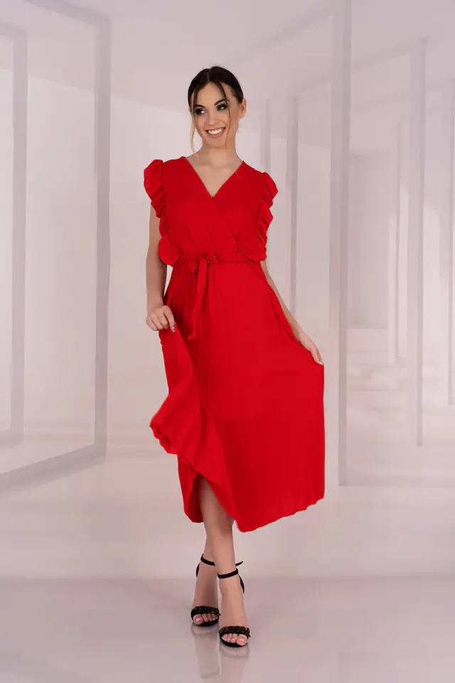 ⁨Sukienka Merlotina Red (Rozmiar L)⁩ w sklepie Wasserman.eu