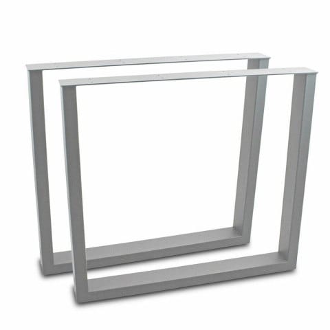 Prostokątne nogi do stołu uniwersalne 60x72cm szare nowoczesne w sklepie Wasserman.eu