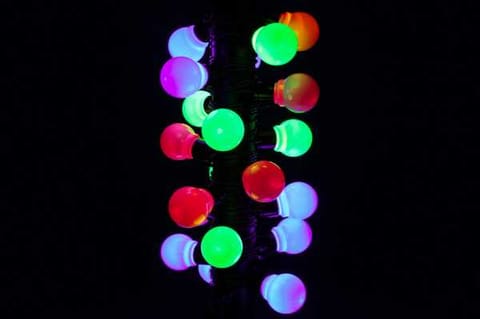⁨Lampki ogrodowe 20 LED zewnętrzne żarówki kolorowe ledowe IP44 z łączeniem⁩ w sklepie Wasserman.eu