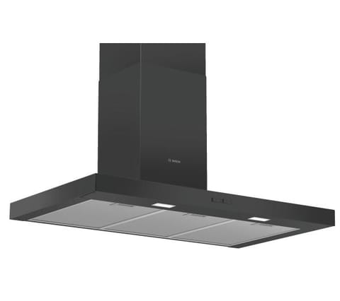 ⁨Bosch Serie 2 DWB96BC60 cooker hood Wall-mounted Black 619 m³/h B⁩ at Wasserman.eu