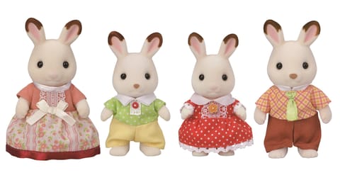 ⁨Sylvanian Families Rodzina królików z czekoladowymi uszkami 5655⁩ w sklepie Wasserman.eu