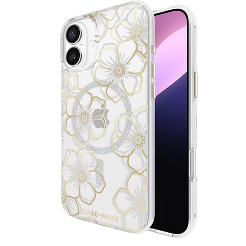 ⁨Case-Mate Floral Gems MagSafe - Etui iPhone 16 Plus (Gold)⁩ w sklepie Wasserman.eu