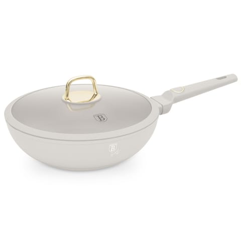 ⁨WOK TYTANOWY Z POKRYWĄ 28cm BERLINGER HAUS BH-8064 SAHARA⁩ w sklepie Wasserman.eu