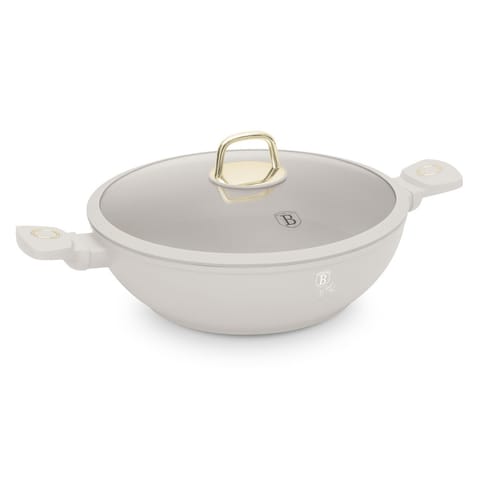 ⁨WOK TYTANOWY Z POKRYWĄ 30cm BERLINGER HAUS BH-8065 SAHARA⁩ w sklepie Wasserman.eu