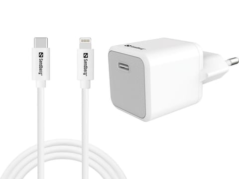 ⁨Sandberg USB-C AC Charger +Lightning 1M⁩ w sklepie Wasserman.eu