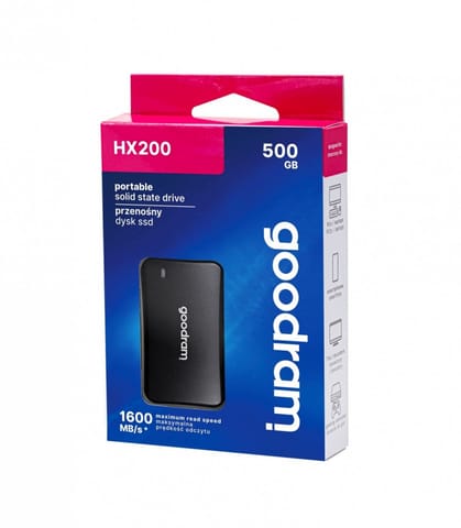 ⁨SSD GOODRAM 500GB HX200 USB TYPE-C + A⁩ at Wasserman.eu