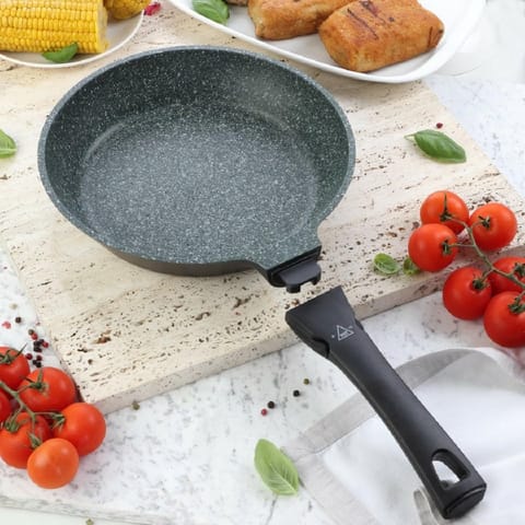 ⁨TIROSS GRANITE FRYING PAN 24cm TS-1443 DETACHABLE HANDLE⁩ at Wasserman.eu