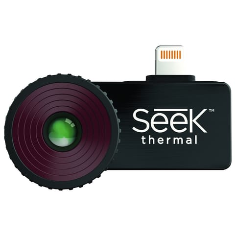 ⁨Seek Thermal LQ-AAAX thermal imaging camera Vanadium Oxide Uncooled Focal Plane Arrays Black 320 x 240 pixels⁩ at Wasserman.eu