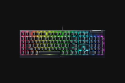 ⁨Razer | Mechanical Gaming Keyboard | BlackWidow V4 X | Mechanical Gaming Keyboard | Wired | US | Black | Yellow Mechanical Switc⁩ w sklepie Wasserman.eu