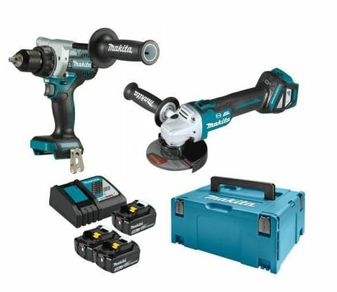 MAKITA ZESTAW COMBO 18V DLX2431TJ (DDF486+DGA513) 3x5,0Ah MAKPAC w sklepie Wasserman.eu