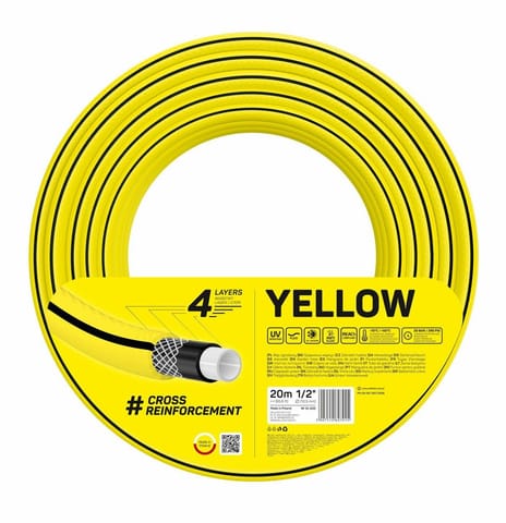 ⁨CELLFAST WĄŻ OGRODOWY YELLOW ROZMIAR: 3/4" DŁUGOŚĆ: 50m⁩ w sklepie Wasserman.eu