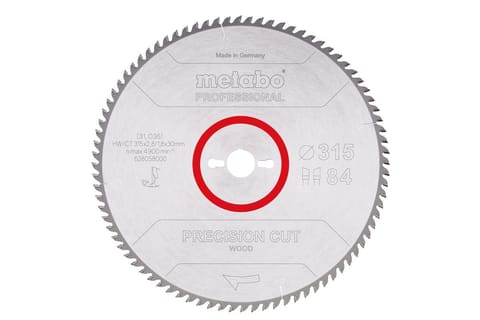 METABO CIRCULAR SAW BLADE HW/CT 315x30x84z PRECISION CUT WOOD PROFESSIONAL at Wasserman.eu