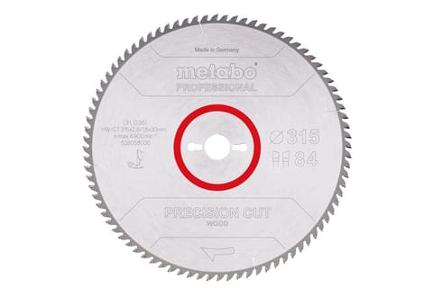 ⁨METABO CIRCULAR SAW BLADE HW/CT 315x30x84z PRECISION CUT WOOD PROFESSIONAL⁩ at Wasserman.eu