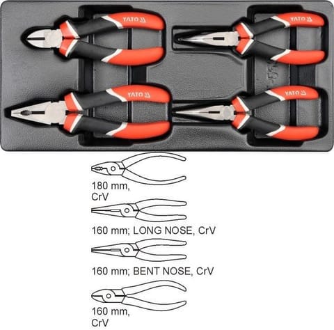 ⁨DRAWER INSERT PLIERS 4 PIECES⁩ at Wasserman.eu