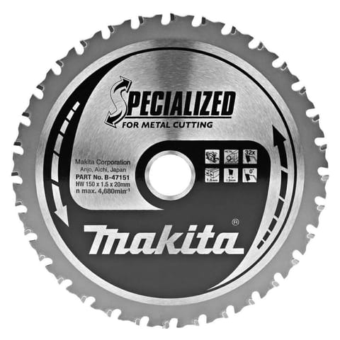 MAKITA CIRCULAR SAW BLADE 150x20x32Z FOR METAL at Wasserman.eu