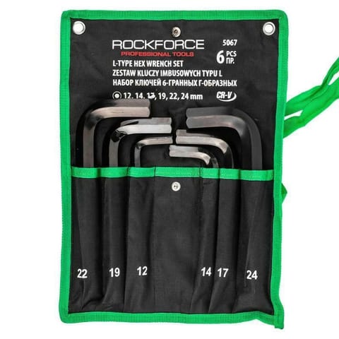 ⁨ROCKFORCE HEX KEY set 6pcs. 12-24mm⁩ at Wasserman.eu