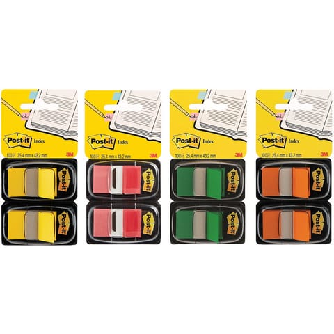 ⁨Zakładki Post-it 25.4x43.2mm żółte (2x50)⁩ w sklepie Wasserman.eu