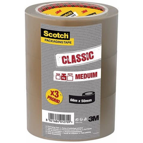 ⁨Taśma pakowa Scotch Classic 371 50mm/66m brązowa (3)⁩ w sklepie Wasserman.eu