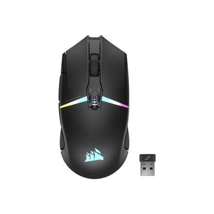 ⁨Korsarz | Mysz do gier | NOCNA SZABLA RGB | Łączność bezprzewodowa | Bluetooth, 2,4 GHz | Czarny⁩ w sklepie Wasserman.eu