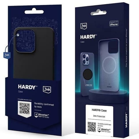 ⁨3MK Hardy Case iPhone 15 Plus / 14 Plus6.7" grafitowy/graphite MagSafe⁩ w sklepie Wasserman.eu