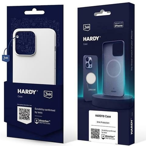 3MK Hardy Case iPhone 15 Pro Max 6.7"srebrno-biały/silver-white MagSafe w sklepie Wasserman.eu