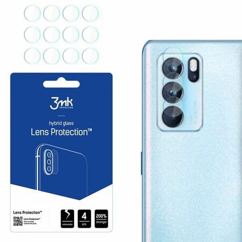 ⁨3MK Lens Protect Oppo Reno 6 Pro 5GPEPM00 Ochrona na obiektyw aparatu 4szt⁩ w sklepie Wasserman.eu