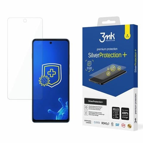 ⁨3MK Silver Protect+ Motorola Moto G200 5G Antimicrobial Film Wet Mounted⁩ at Wasserman.eu