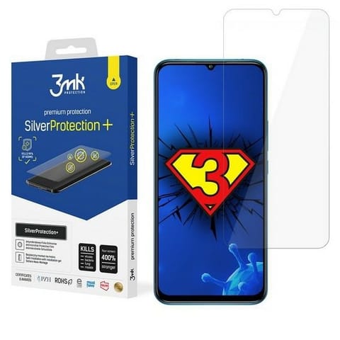 ⁨3MK Silver Protect+ Xiaomi Mi 10 LiteFolia Antymikrobowa montowana na mokro⁩ w sklepie Wasserman.eu