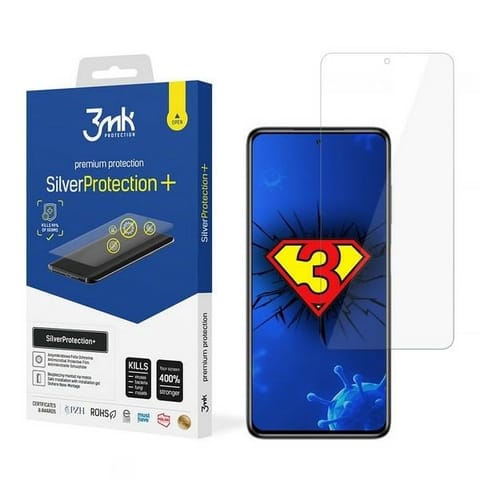 ⁨3MK Silver Protect+ Xiaomi POCO X3 Wet Mounted Antimicrobial Film⁩ at Wasserman.eu