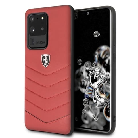 ⁨Ferrari Hardcase FEHQUHCS69RE S20 Ultra G988 czerwony/red Heritage⁩ w sklepie Wasserman.eu