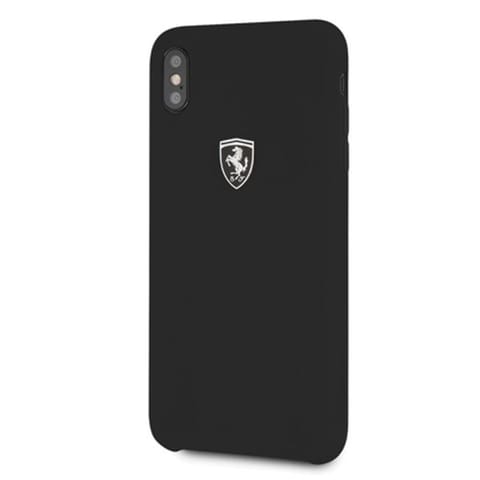 ⁨Ferrari Hardcase FEOSIHCI65BK iPhone Xs Max czarny/black Silicone Off track⁩ w sklepie Wasserman.eu