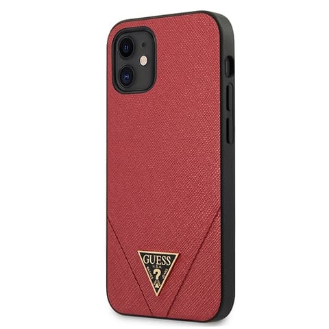 ⁨Guess GUHCP12SVSATMLRE iPhone 12 mini 5,4" red/red hardcase Saffiano⁩ at Wasserman.eu