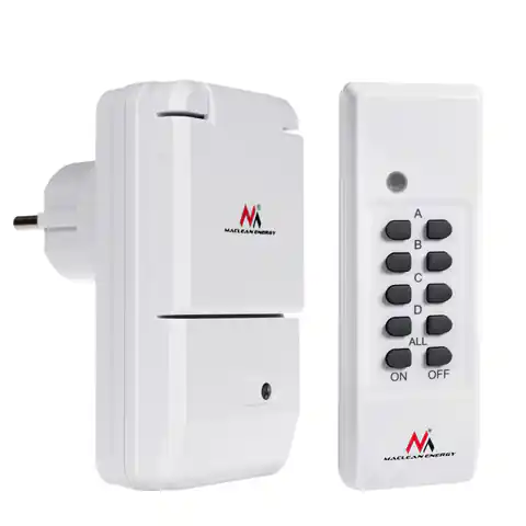 ⁨Maclean Power Outlet, External, Remote Control, Remote Control Battery, MCE158⁩ at Wasserman.eu