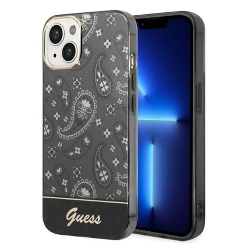 ⁨Guess GUHCP14SHGBNHK iPhone 14 6,1" black/black hardcase Bandana Paisley⁩ at Wasserman.eu