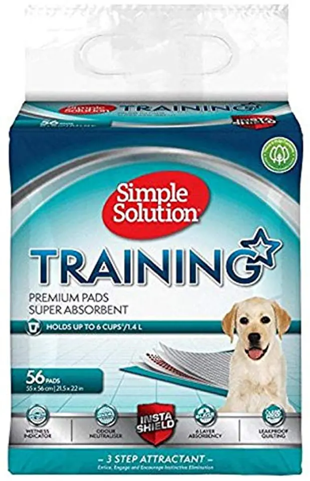 ⁨SIMPLE SOLUTION PUPPY TRAINING PADS - TRAININGSMATTEN 55x56 [92002] 56pcs⁩ im Wasserman.eu