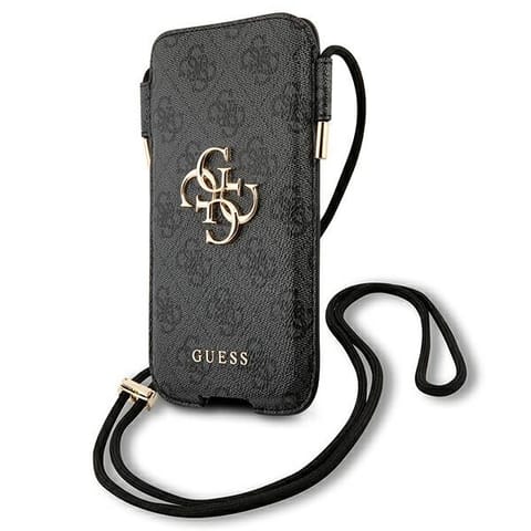 ⁨Guess 4G Big Metal Logo Pouch - Phone bag L max 6.7" (grey)⁩ at Wasserman.eu