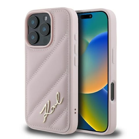 Karl Lagerfeld KLHCP16LPQDSMGP iPhone 16 Pro 6.3" różowy/pink hardcase Quilted Signature w sklepie Wasserman.eu