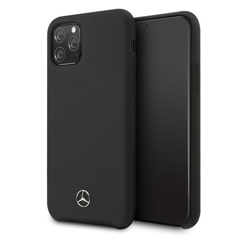 ⁨Mercedes MEHCN58SILBK iPhone 11 Prohardcase czarny/black Silicone Line⁩ w sklepie Wasserman.eu
