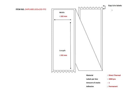 ⁨Capture Ship-label 102 x 192mm,⁩ w sklepie Wasserman.eu