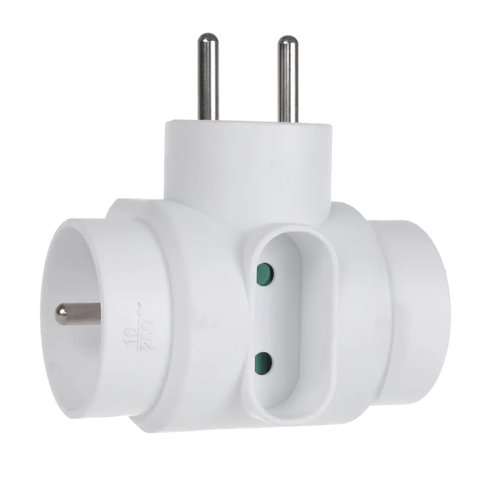 ⁨Maclean Socket-Outlet, Triple Mix with Ground, 2x16A, 1x6A, MCE213⁩ at Wasserman.eu