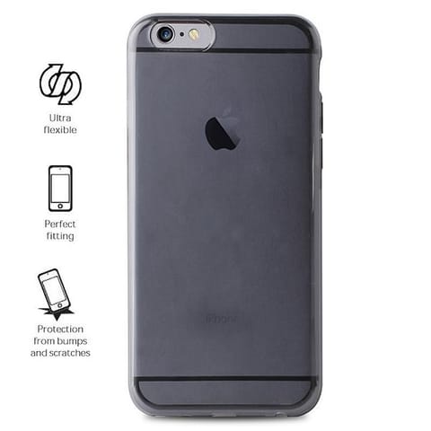 ⁨Puro Plasma Cover iPhone 7 Plus czarny p rzeź/black transp IPC755PLASMABLK⁩ w sklepie Wasserman.eu