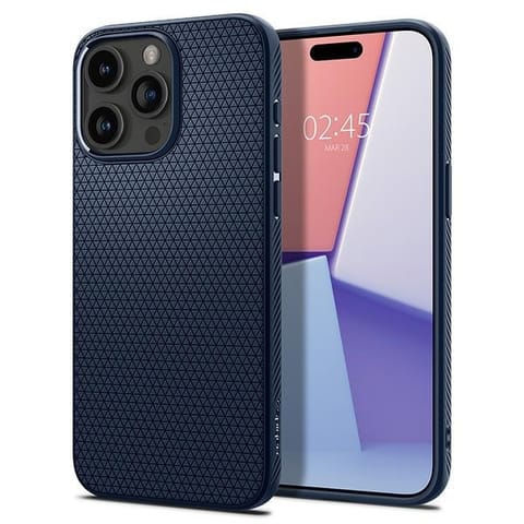 ⁨Spigen Liquid Air iPhone 15 Pro Max6,7" granatowy/navy blue ACS06563⁩ w sklepie Wasserman.eu