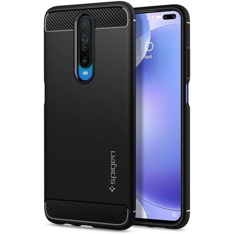 ⁨Spigen Rugged Armor Xiaomi PocophoneX2/Redmi K30 czarny/black ACS00697⁩ w sklepie Wasserman.eu