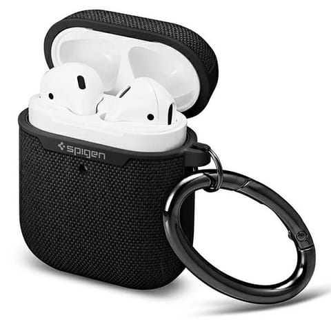 ⁨Spigen Urban Fit AirPods 1/2 Caseczarny/black 074CS27030⁩ w sklepie Wasserman.eu