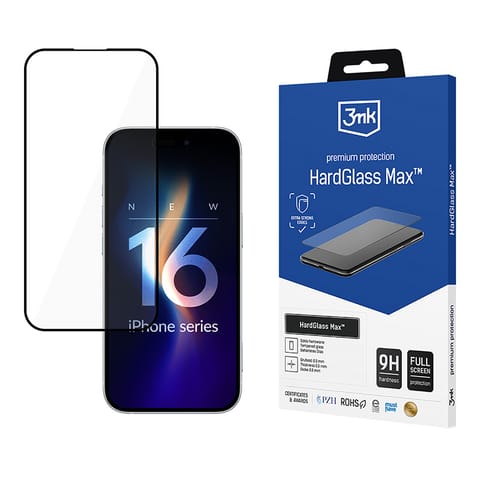 3mk HardGlass Max - Szkło hartowane do iPhone 16 Pro (Czarny) w sklepie Wasserman.eu
