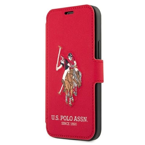 ⁨US Polo USFLBKP12LPUGFLRE iPhone 12 Pro Max 6.7" red/red book Polo Embroidery Collection⁩ at Wasserman.eu